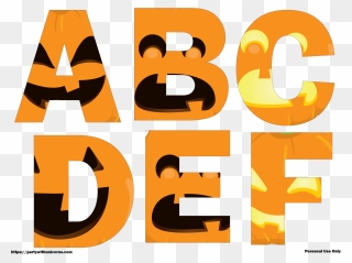 Transparent Superhero Alphabet Clipart - Free Printable Halloween Alphabet Letters - Png Download
