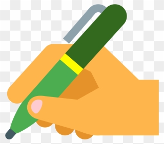 Writing Png - Hand With Pen Vector Png Clipart