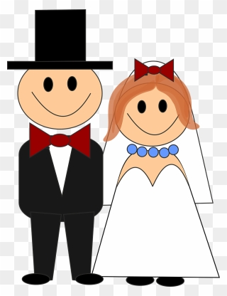 Wedding Bride And Groom Bride - Bride And Groom Comics Clipart