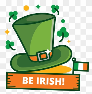 St Patrick"s Day Green Hat Sticker Vector - St Patricks Day Stickers Png Clipart