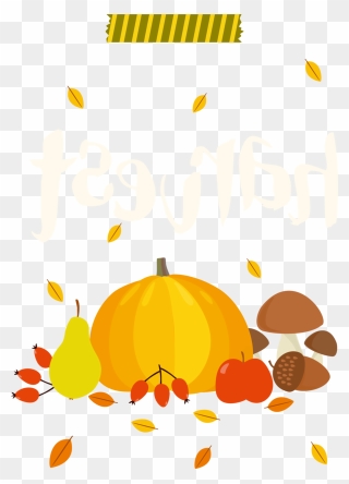 Transparent Autumn Harvest Festival Harvest Food Yellow - Pumpkin Clipart