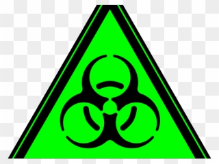 Biohazard Symbol Clipart Green - Toxic Sign Png Transparent Png