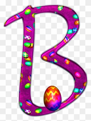 Transparent Easter Background Png - Easter Initials Letters Clipart