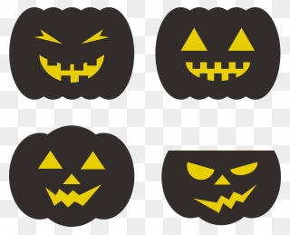 Transparent Scary Halloween Pumpkin Clipart - Cartoon Scary Cartoon Halloween Pumpkin Png