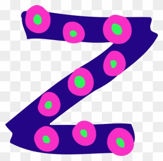 Pink,purple,line - Clip Art Alphabet Letter Z - Png Download