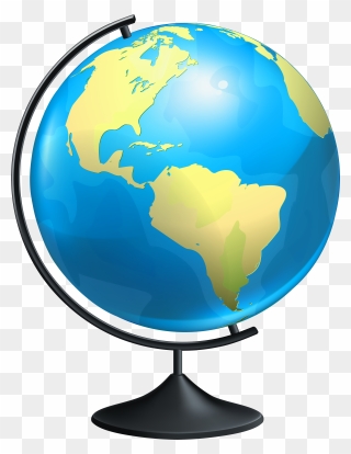 Transparent Earth Png Transparent - Globe Clipart