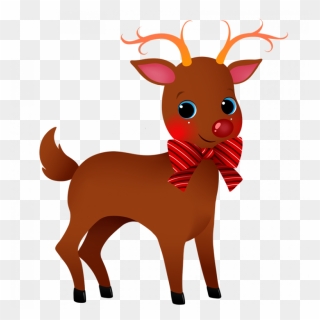 Holidays Clipart Reindeer - Cute Clipart Reindeer Christmas - Png Download