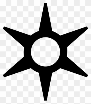 Star,symmetry,symbol - Ninja Star Png Clipart