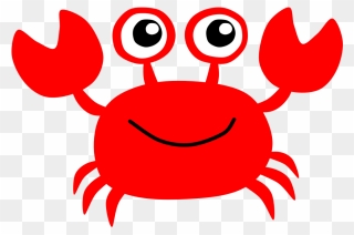 Crab Clipart Beach, Crab Beach Transparent Free For - Red Crab Clipart - Png Download