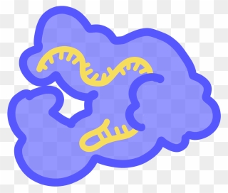 Image Of Blue Cas12 Protien With Yellow Rna - Cas 12 Clipart