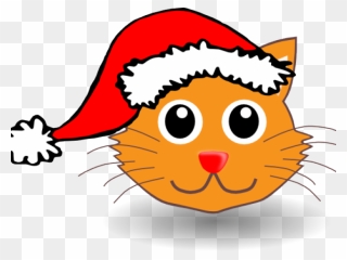 Christmas Cat Clipart - Png Download