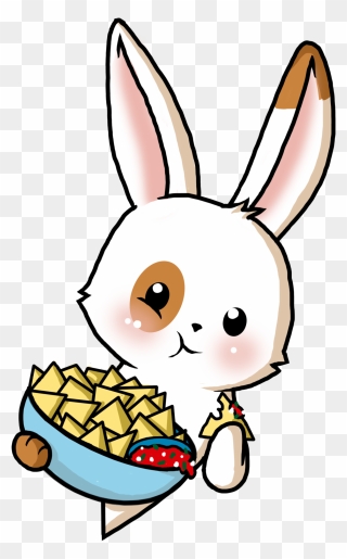Bunny-snacks - Domestic Rabbit Clipart
