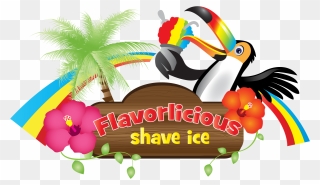 Flavorlicious Shave Ice - Logo Snow Cone Design Clipart