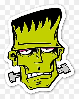 Sticker By Ethanpalma - Frankenstein Head Png Clipart