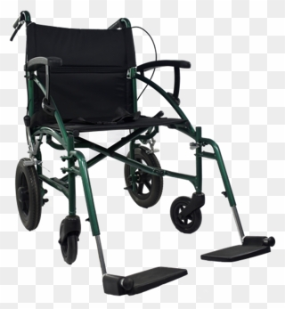 Aml Green Lightweight Transit Wheelchair - Lite Transit Wheelchair Clipart