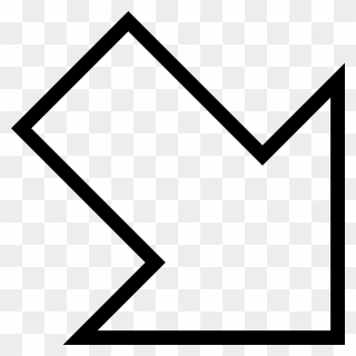 Clipart Arrow South - Png Download