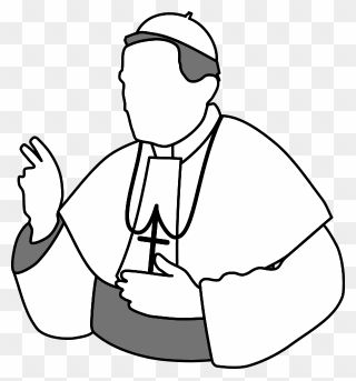 Rabbi Clipart Blessing - Pope Clipart - Png Download