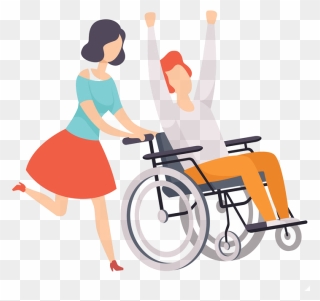 Disabled People Illustration Clipart