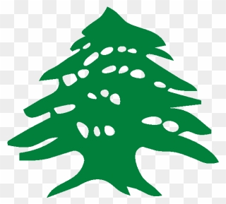 Cedar Tree Lebanese Flag Clipart