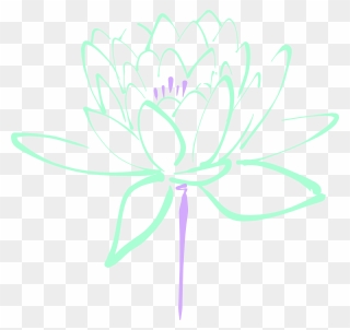 How To Set Use Purple Mint Lotus Clipart , Png Download - Flower Transparent Png