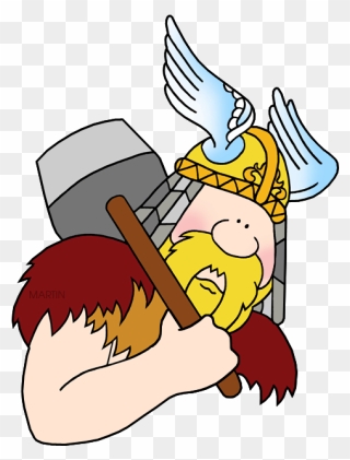 Thor - Religion And God Viking Clipart