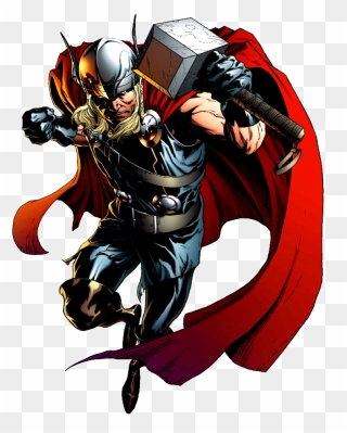 America Comics Thor Book Comic Captain Marvel Clipart - Thor Marvel Comics - Png Download