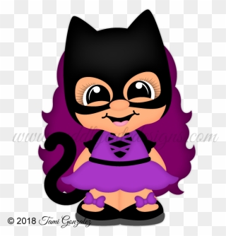Cat Girl - Batgirl Clipart