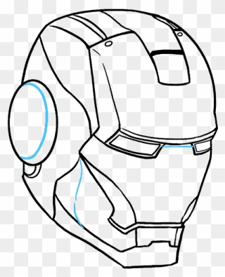 How To Draw Iron Man In A Few Easy Steps - Iron Man Line Drawing Clipart