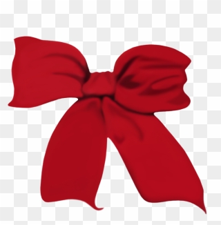 A Red Christmas Bow Img 2731 By Wdwparksgal Stock - Clip Art - Png Download