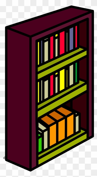 Clipart Book Shelf Clipart Freeuse Library Image - Clip Art Book Shelf - Png Download