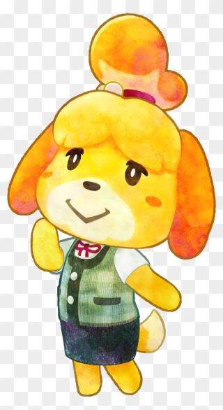 Animal Crossing Wiki - Animal Crossing Isabelle Happy Clipart