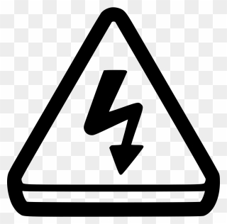 Portable Icons Electricity Alart Sign Computer Electrical - Clipart Static Electricity Symbol - Png Download