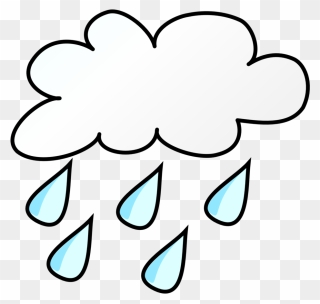 Rain Cloud Png - Rain Weather Symbols Clipart