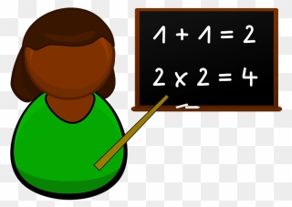 Teacher Clipart - Math Teacher Clipart - Png Download