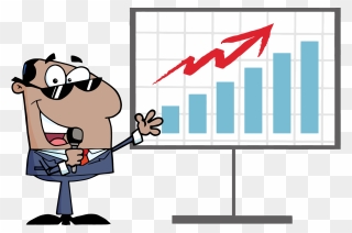Png Cartoon Businessman Talking Profits - Cartoon Pictures Of Result Clipart