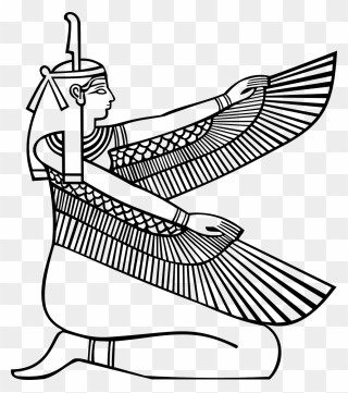 Maat Egyptian Goddess Clipart