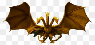 Cretaceous King Ghidorah Png Clipart - King Ghidorah Figure 2019 Transparent Png