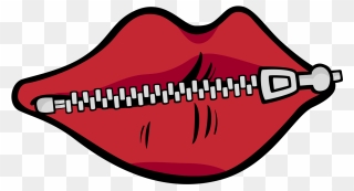 Zip Mouth Clipart - Png Download