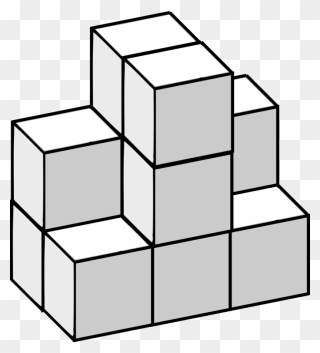 Clipart Cube Black And White - Png Download