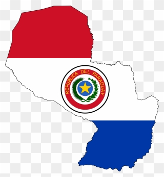 Transparent Right To Petition Clipart - Paraguay Flag Map - Png Download