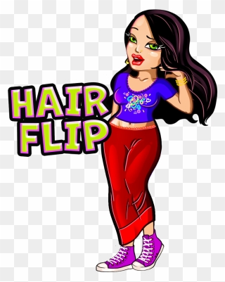 Brown Hair Hair Flip Emoji Clipart