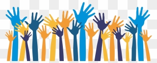 Raised Hands Vector Png Clipart