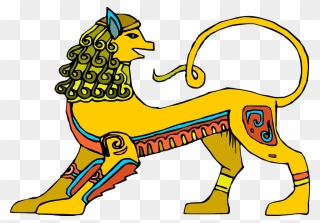 Egyptian Clipart Lion - Egypt Lion Gold - Png Download