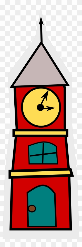 Town Council Clock Clipart - Tower Clock Clipart Png Transparent Png