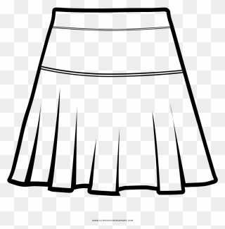 Skirt Coloring Page - Coloring Skirt Clipart