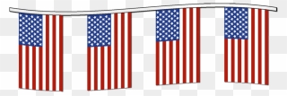 Pennon United Of Sales States Flag American Clipart - String American Flag Png Transparent Png
