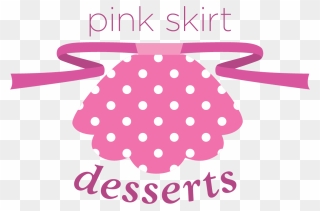 Pink Skit Desserts Logo - Polka Dot Clipart