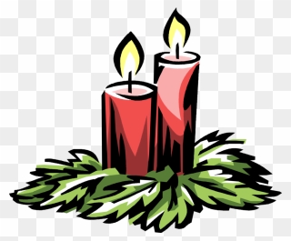 Vector Illustration Of Holiday Festive Season Christmas - Candles Vector Png Clipart