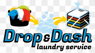 Drop & Dash Laundry Service Clipart