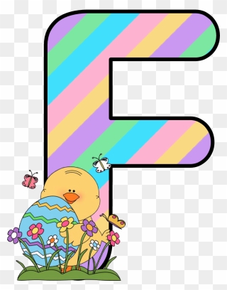 Alfabeto Easter De Kidsparkz Holiday Fonts Clipart